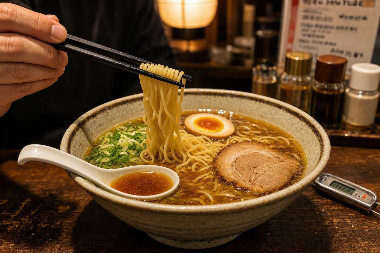 外食ラーメンのスープと麺を検証