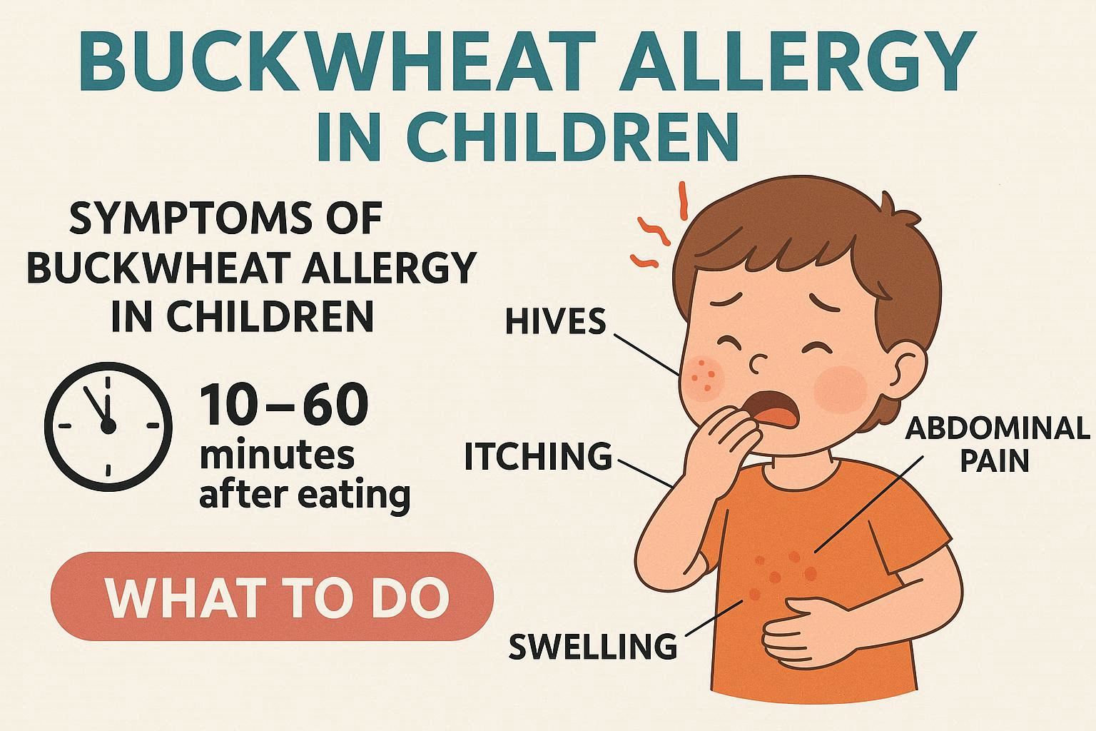 子どものそばアレルギーの症状とは?食べて何分後に出る?サインと対処法